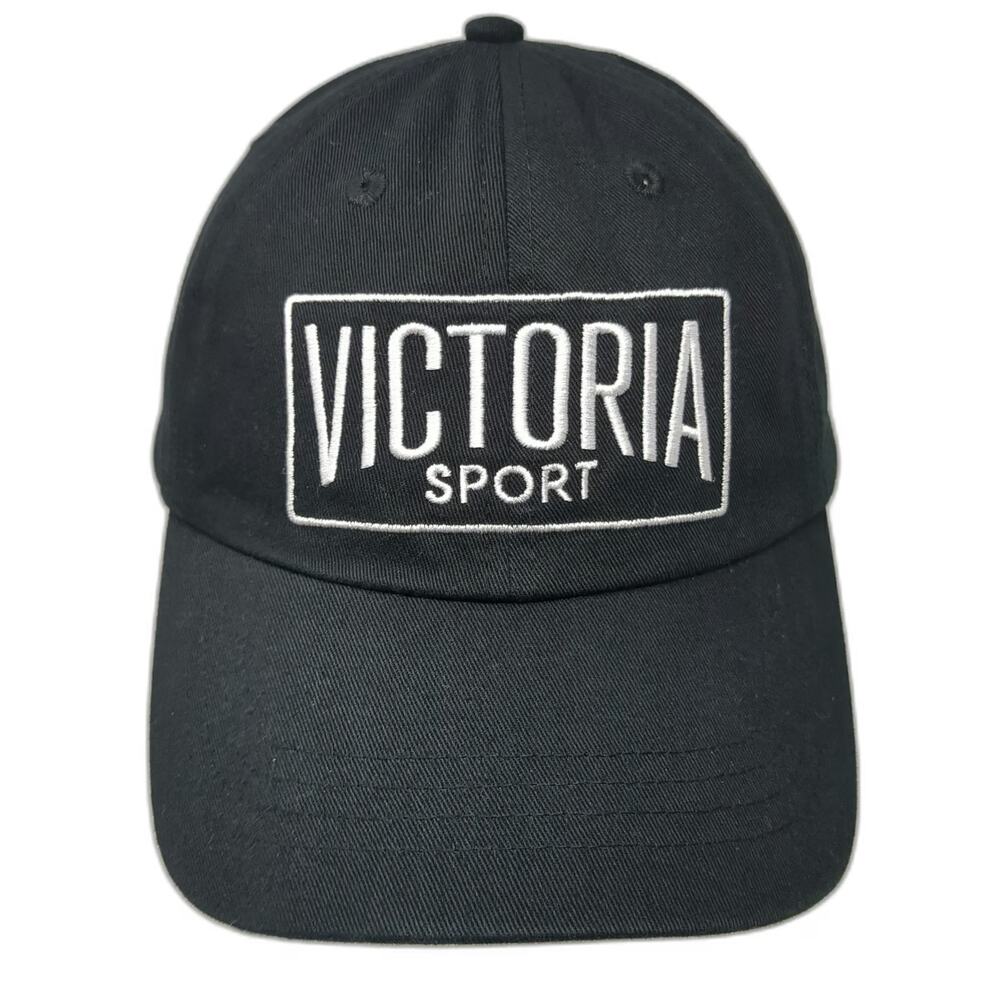 Victoria Sport Baseball Cap Black One Size Slideback Embroidered Logo hat
